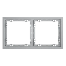 Изображение Рамка на 2 поста серый VOLTUM S70