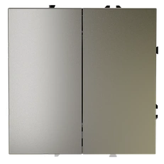 Изображение Перекрестный переключатель встраиваемый VOLTUM S70 двухклавишный 10А (шелк)