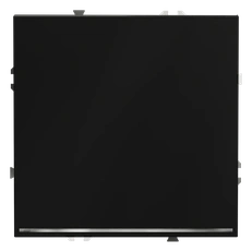 Изображение Проходной переключатель встраиваемый VOLTUM S70 одноклавишный с подсветкой 10А (черный матовый)